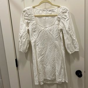 White Linen Reformation Dress Size 4